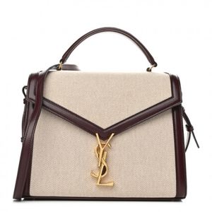 Saint Laurent Medium Top Handle Cassandra Canvas Bag